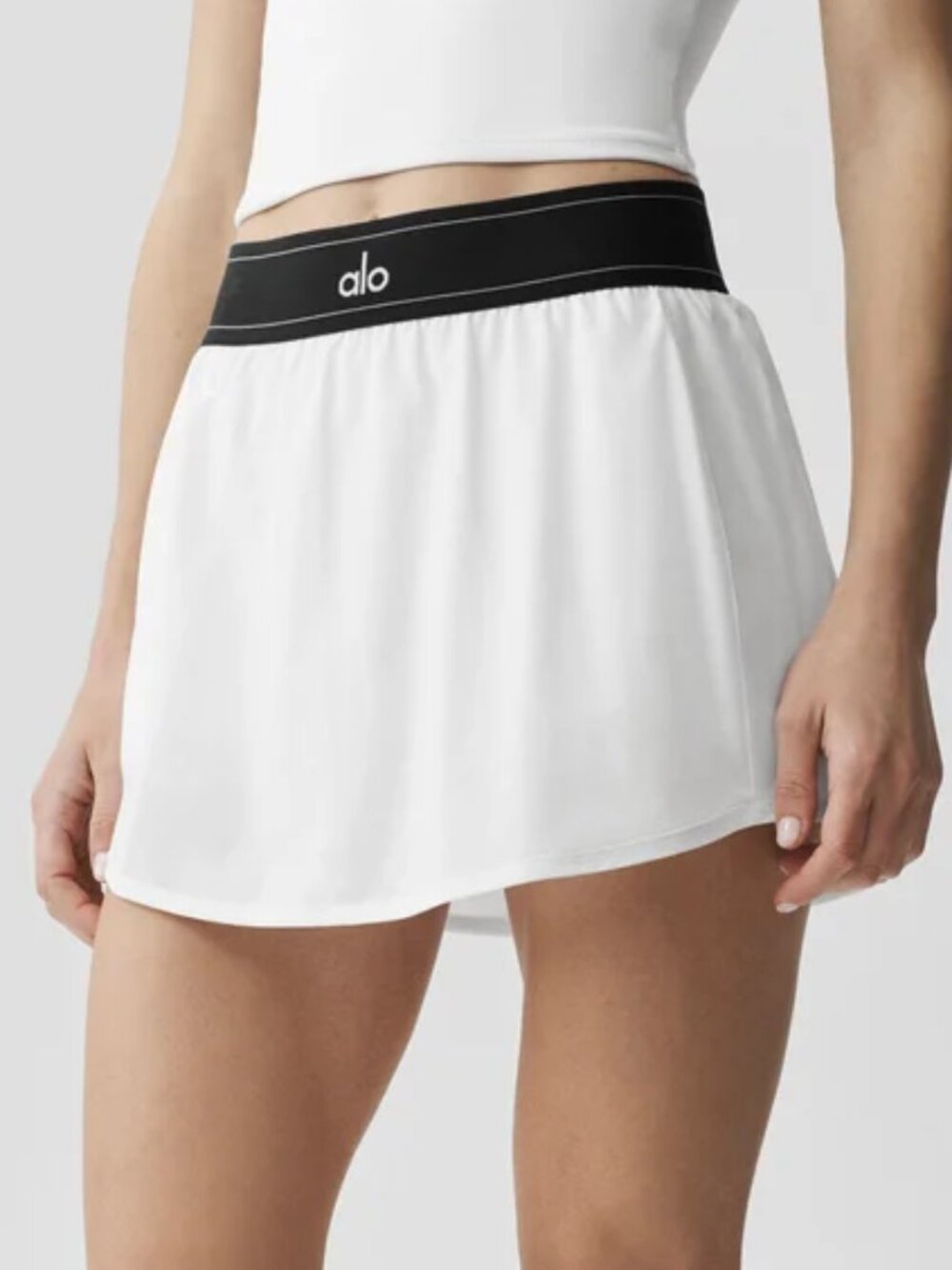 💖NWT ALO Yoga Match Point Tennis Skirt🤍White /A-Line Skirt/Everyday